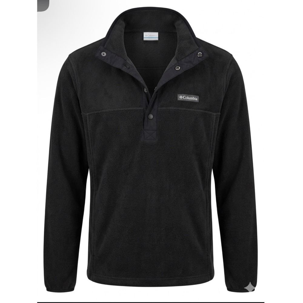 Columbia Mens Helvetia Half Snap Fleece Pullover Black XL AL1302